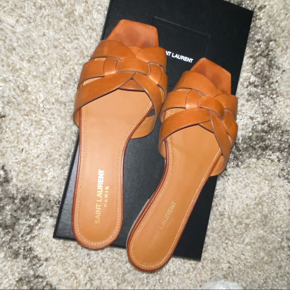 YSL Tribute Sandals, 37